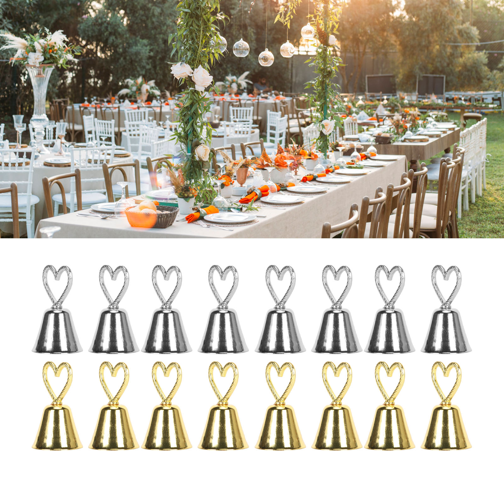 Table Number Gold - Porta-Cartellini in Oro Fatti a Mano,