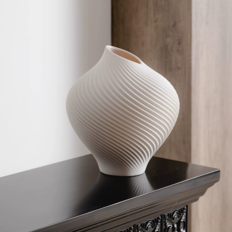 Good Floral & Wedding Decor Supply Photos - Vaso in Ceramica Bianco Minimalista Moderno,