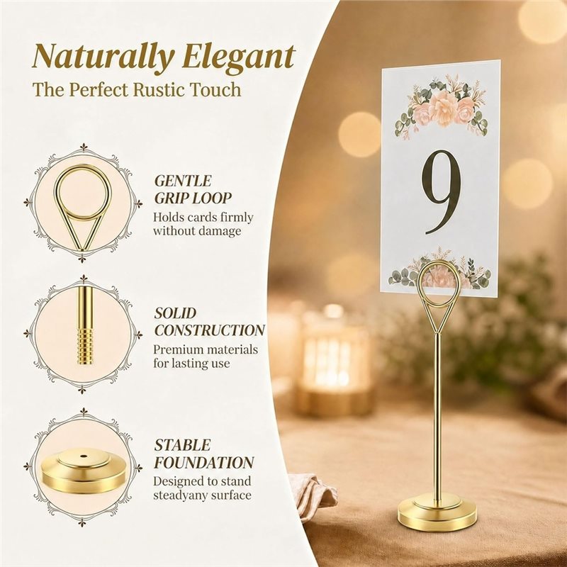 LLCS-12 Pezzi Porta-Numero da  - Table Number Gold recensione e prezzo