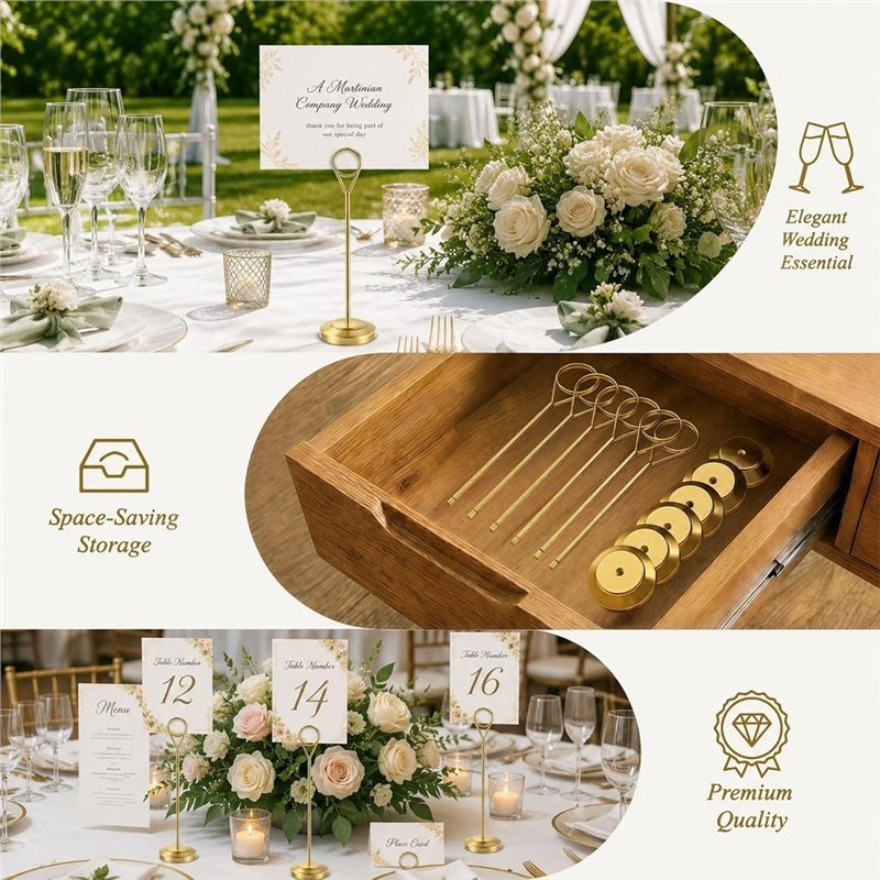 LLCS-12 Pezzi Porta-Numero da  - Table Number Gold recensione e prezzo